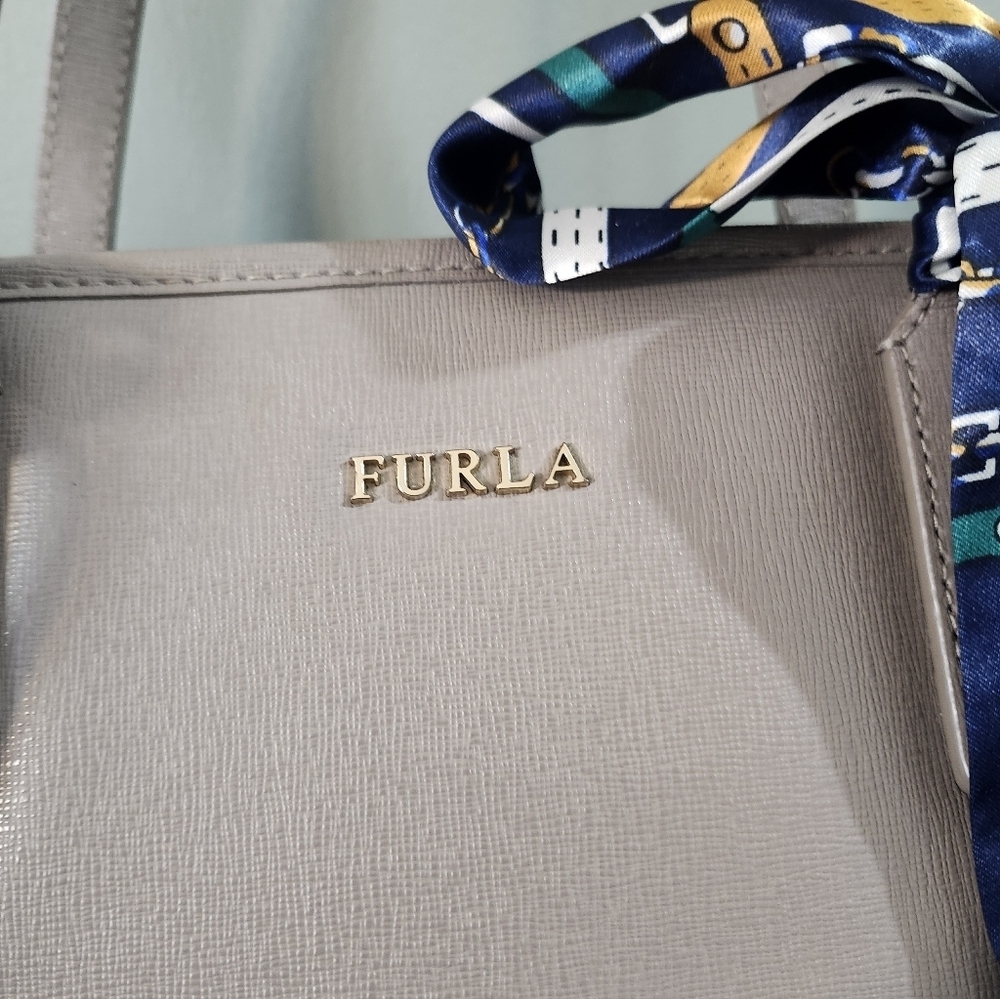 FURLA Leather Shoulder Bag With Dust Bag - Picture 2 of 13